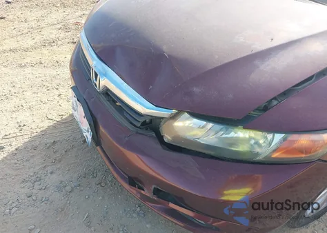 2012 Honda Civic Ex-L from USA, damaged, VIN 2HGFB2F92CH548749